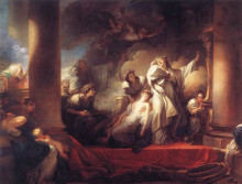 Копия картины "coresus at callirhoe" художника "фрагонар жан-оноре"