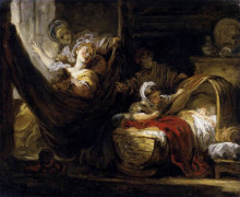 Репродукция картины "the&#160;cradle" художника "фрагонар жан-оноре"