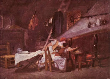 Копия картины "at the stove" художника "фрагонар жан-оноре"