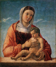 Копия картины "мадонна с младенцем" художника "беллини джованни"