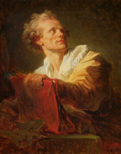 Картина "portrait of a young artist, presumed to be jacques andre naigeon" художника "фрагонар жан-оноре"