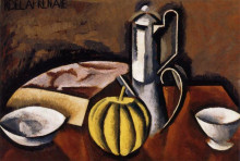 Копия картины "still life with coffee pot and melon" художника "френе роже де ла"