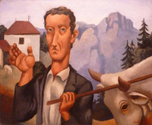 Репродукция картины "the bouvier" художника "френе роже де ла"