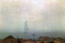 Репродукция картины "туман" художника "фридрих каспар давид"