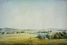 Копия картины "пейзаж рюген в путбус" художника "фридрих каспар давид"