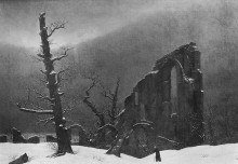 Копия картины "winter" художника "фридрих каспар давид"