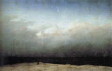 Копия картины "the monk by the sea" художника "фридрих каспар давид"
