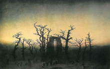 Картина "abbey in the oak forest" художника "фридрих каспар давид"