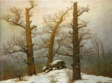 Копия картины "winter light" художника "фридрих каспар давид"