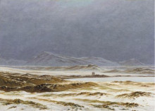 Репродукция картины "северный пейзаж, весна" художника "фридрих каспар давид"