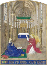 Копия картины "the annunciation" художника "фуке жан"