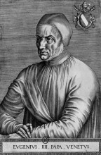 Копия картины "portrait of pope eugene iv" художника "фуке жан"