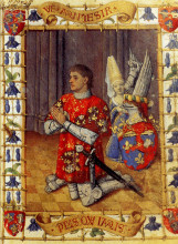 Копия картины "simon de varie kneeling in prayer" художника "фуке жан"