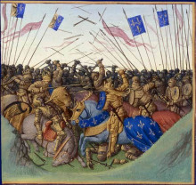 Репродукция картины "battle of fontenoy-en-puisaye in 841" художника "фуке жан"