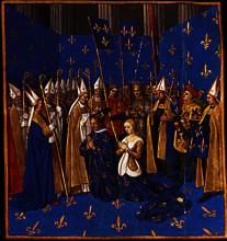 Копия картины "coronation of louis viii and blanche of castile at reims" художника "фуке жан"