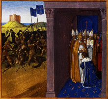 Копия картины "coronation of pepin the short in laon" художника "фуке жан"