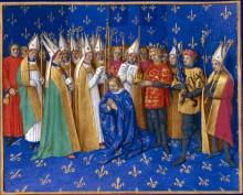 Репродукция картины "coronation of philippe auguste" художника "фуке жан"