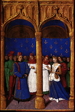 Копия картины "philippe de valois appointed regent" художника "фуке жан"