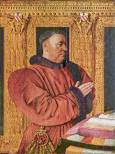 Репродукция картины "portrait of guillaume jouvenel des ursins, the chancellor of charles vii" художника "фуке жан"