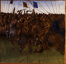 Репродукция картины "victory of louis iii and carloman on the normans" художника "фуке жан"