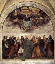 Репродукция картины "assumption of the virgin" художника "фьорентино россо"