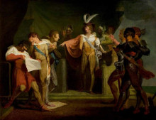 Копия картины "&#39;henry v&#39;, act ii, scene 2, henry v discovering the conspirators" художника "фюссли иоганн генрих"