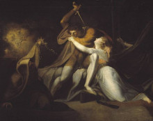 Репродукция картины "percival delivering belisane from the enchantment of urma" художника "фюссли иоганн генрих"