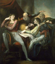 Репродукция картины "dispute between hotspur, glendower, mortimer and worcester" художника "фюссли иоганн генрих"