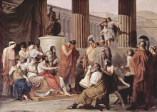 Картина "ulysses at the court of alcinous" художника "хайес франческо"