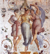 Копия картины "wall decoration (detail)" художника "хайес франческо"