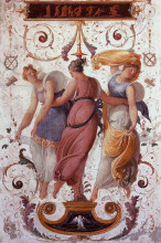 Копия картины "wall decoration (detail)" художника "хайес франческо"