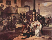 Репродукция картины "sicilian evenings painting series, scene 1" художника "хайес франческо"