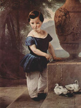 Картина "portrait of don giulio vigoni as a child" художника "хайес франческо"