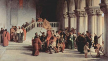 Репродукция картины "the liberation from the prison of vettor pisani" художника "хайес франческо"