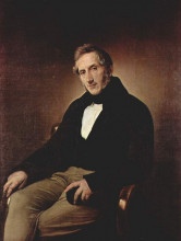 Картина "portrait of alessandro manzoni" художника "хайес франческо"
