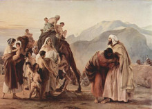 Копия картины "meeting of jacob and esau" художника "хайес франческо"