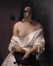 Картина "meditation on the history of italy" художника "хайес франческо"