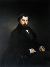 Копия картины "portrait of gian giacomo poldi pezzoli" художника "хайес франческо"