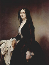Репродукция картины "portrait of matilde juva branca" художника "хайес франческо"