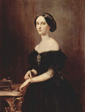 Копия картины "portrait of a venetian woman" художника "хайес франческо"