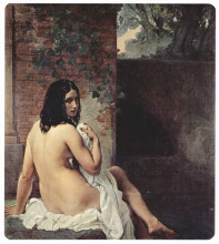 Копия картины "back view of a bather" художника "хайес франческо"
