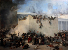 Картина "destruction of the temple of jerusalem" художника "хайес франческо"