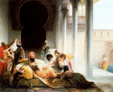 Копия картины "inside the harem" художника "хайес франческо"