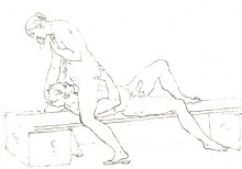 Репродукция картины "cunnilingus, or oral sex performed on a woman" художника "хайес франческо"