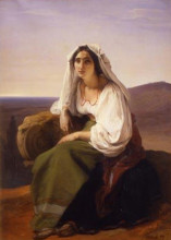 Картина "woman from ciociaria" художника "хайес франческо"