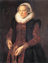 Картина "portrait of a woman" художника "халс франс"