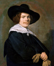 Картина "portrait of a young man" художника "халс франс"