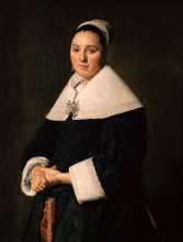 Репродукция картины "portrait of a woman" художника "халс франс"