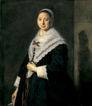 Репродукция картины "portrait of a woman" художника "халс франс"