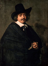 Копия картины "portrait of a man" художника "халс франс"